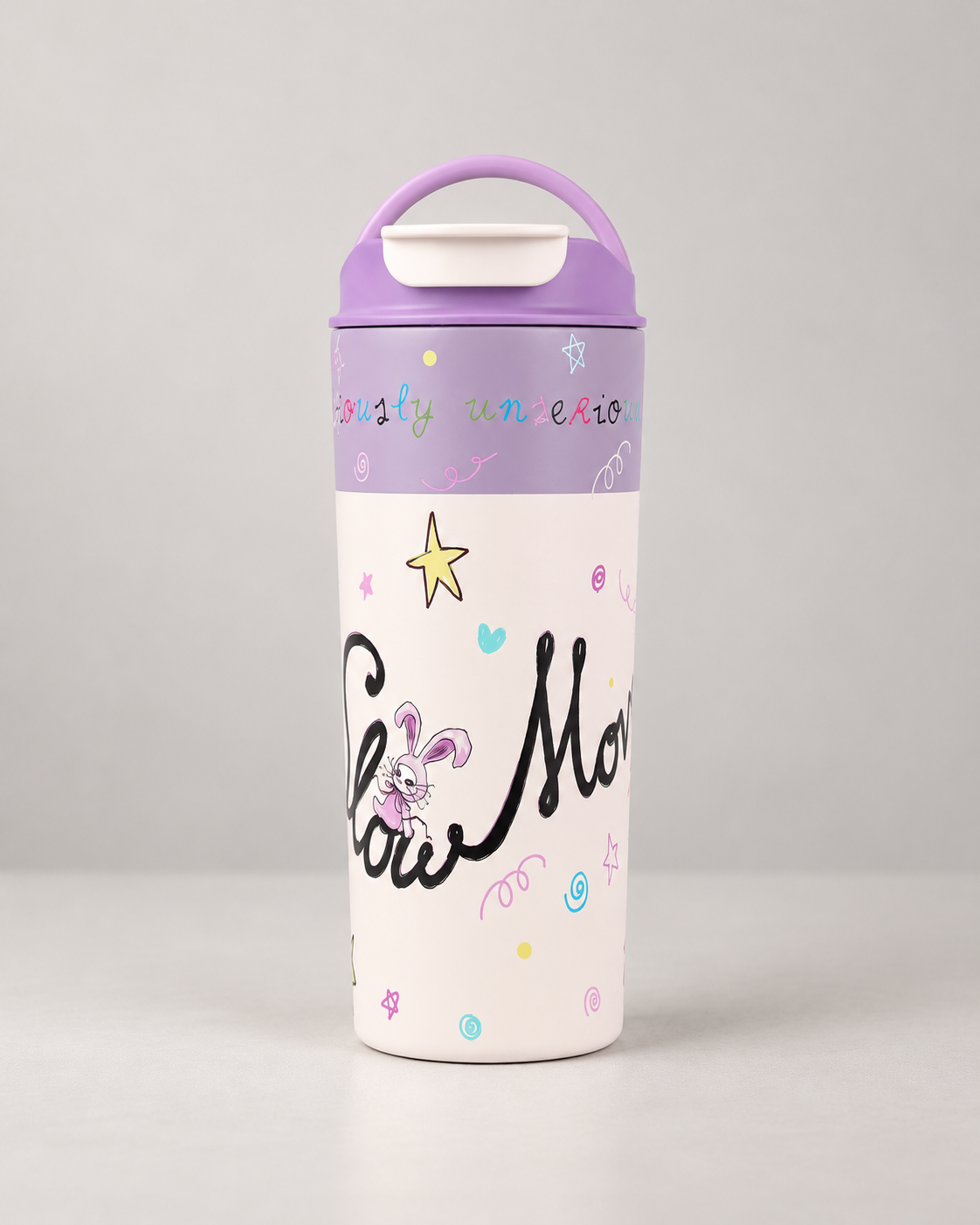 Contoh full UV print · Desain lavender